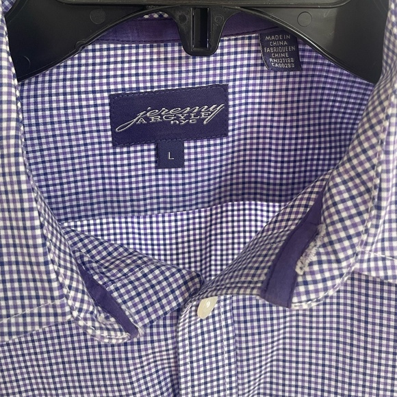 Jeremy Argyle NYC Long Sleeve Button Down Shirt - Size Large - Picture 3 of 6